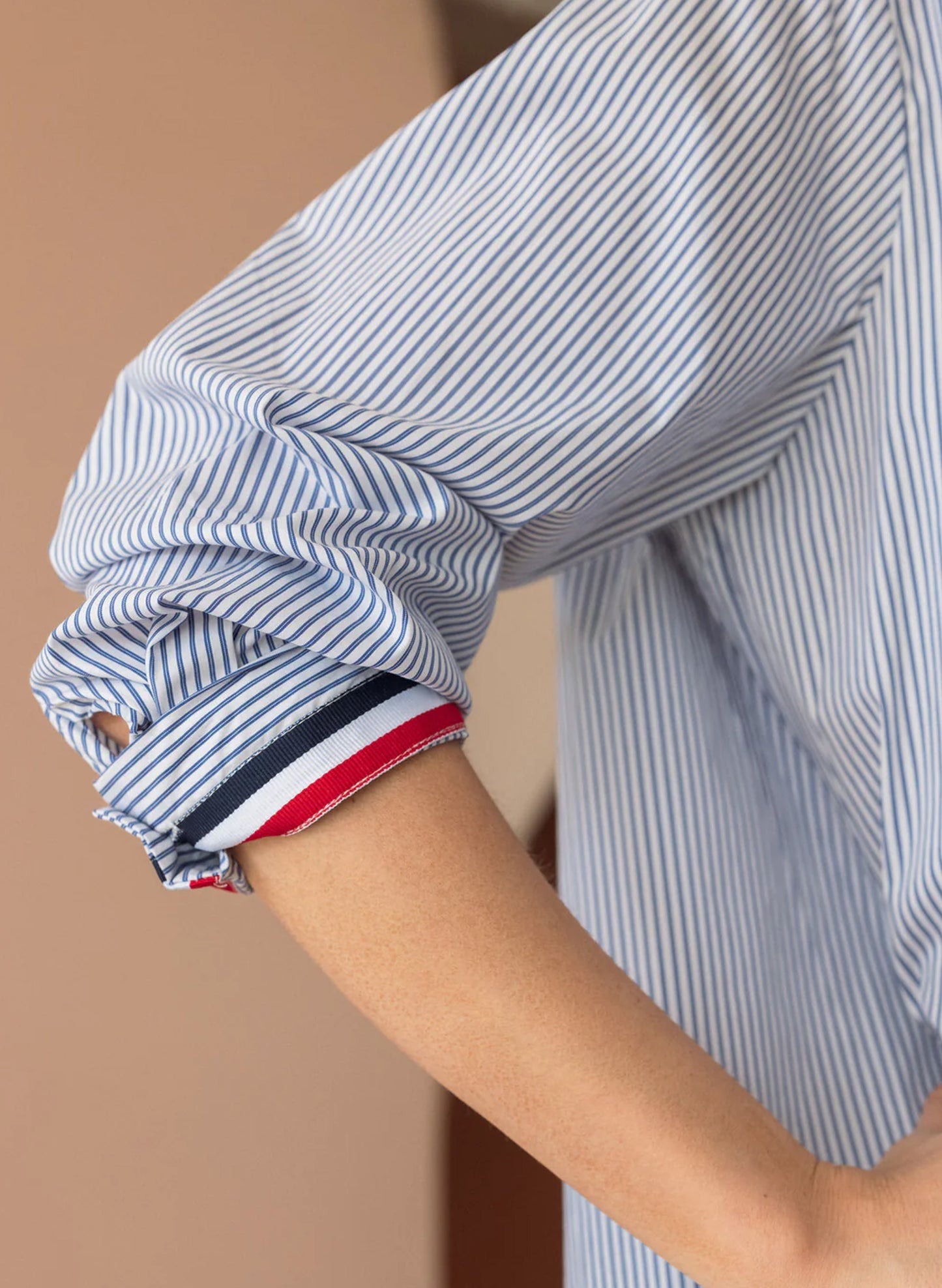 Joh Apparel Joh - Jasmine Cotton Poplin Top - Blue available at The Good Life Boutique