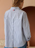 Joh Apparel Joh - Jasmine Cotton Poplin Top - Blue available at The Good Life Boutique