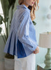Joh Apparel Joh - Jenn Top - Blue available at The Good Life Boutique