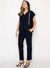 Joh Apparel Joh - Kyle Poncho Top With Sparkles - Navy available at The Good Life Boutique