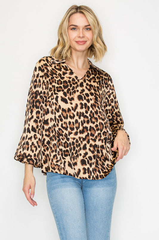 Jullian Top - Animal Print