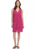 Karen Kane, Inc Karen Kane - Lace Shift Dress - Dark Pink available at The Good Life Boutique