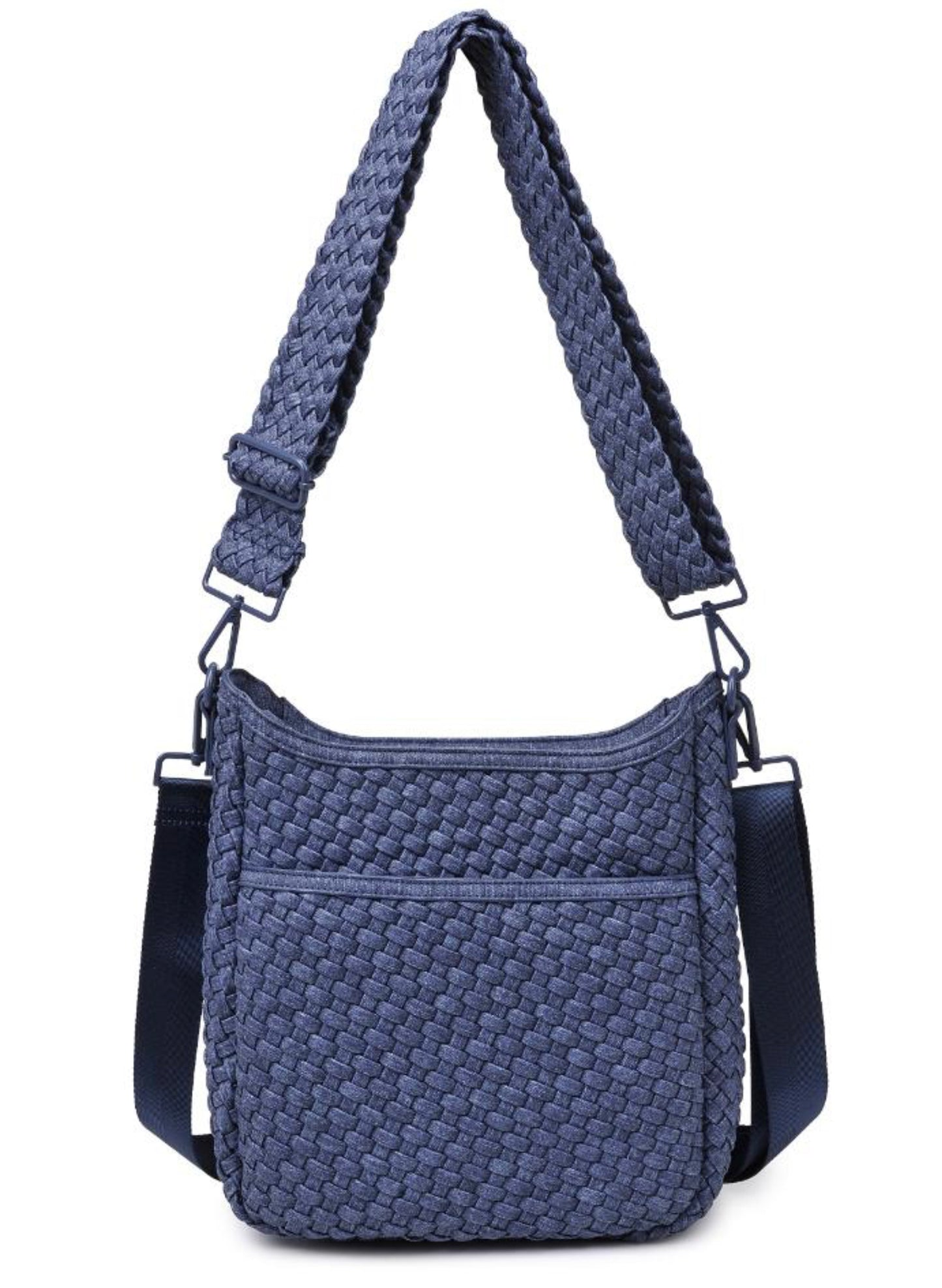 Sol & Selene Sol & Selene - Kismet - Woven Neoprene Crossbody - Dark Denim available at The Good Life Boutique