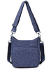 Sol & Selene Sol & Selene - Kismet - Woven Neoprene Crossbody - Dark Denim available at The Good Life Boutique