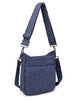 Sol & Selene Sol & Selene - Kismet - Woven Neoprene Crossbody - Dark Denim available at The Good Life Boutique