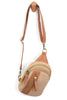 Joy Accessories Natural Straw Skyler Sling Bag available at The Good Life Boutique
