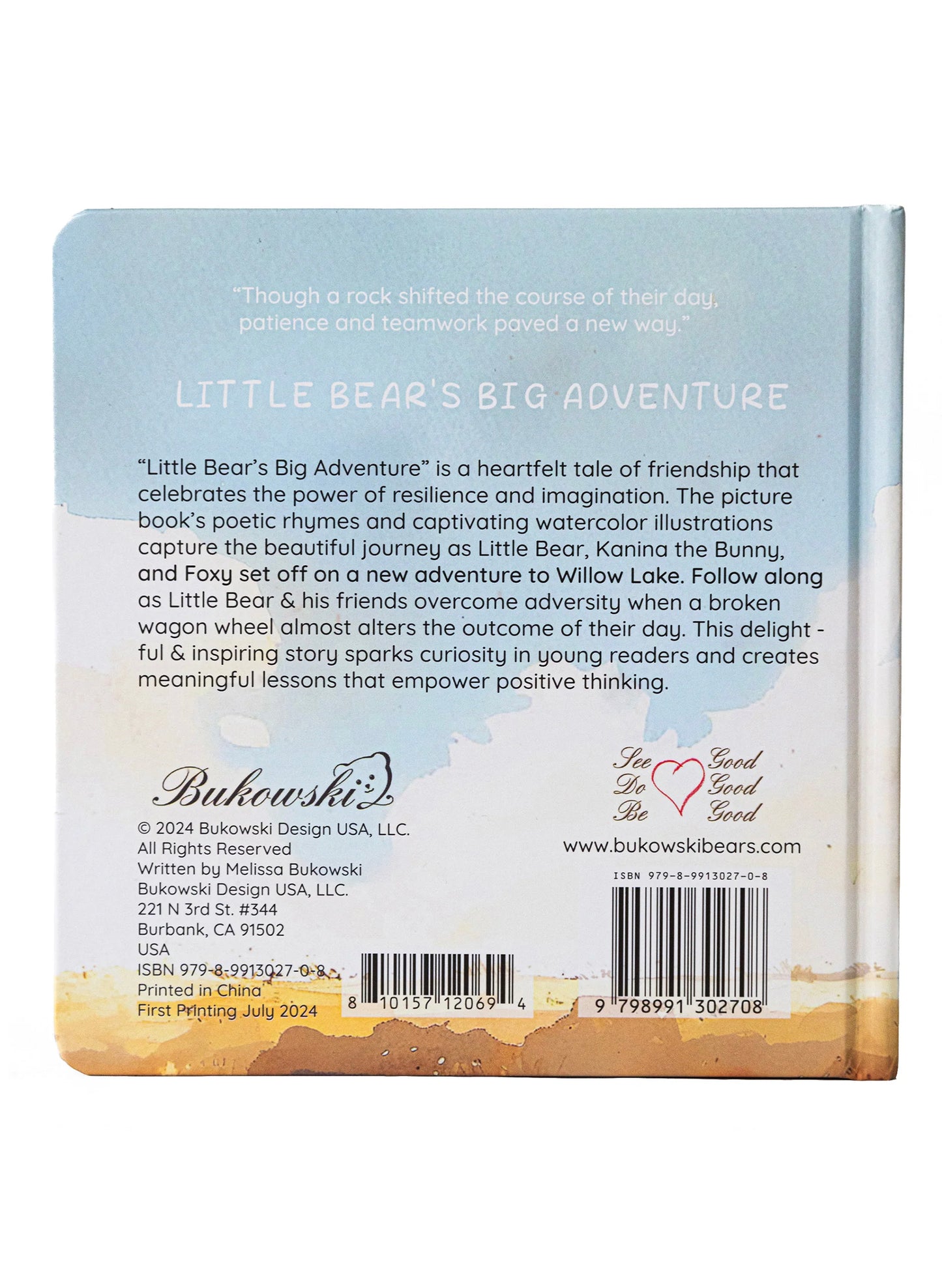 Bukowski Bears Bukowski Little Bear's Adventure available at The Good Life Boutique