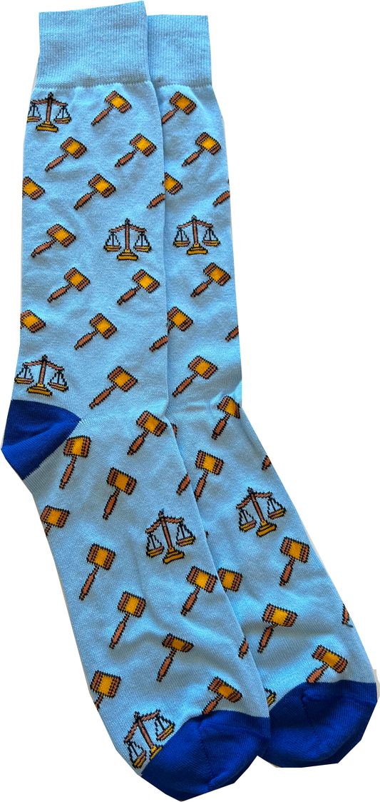 Lazyjack Press Trust Me I'm A Lawyer Socks available at The Good Life Boutique