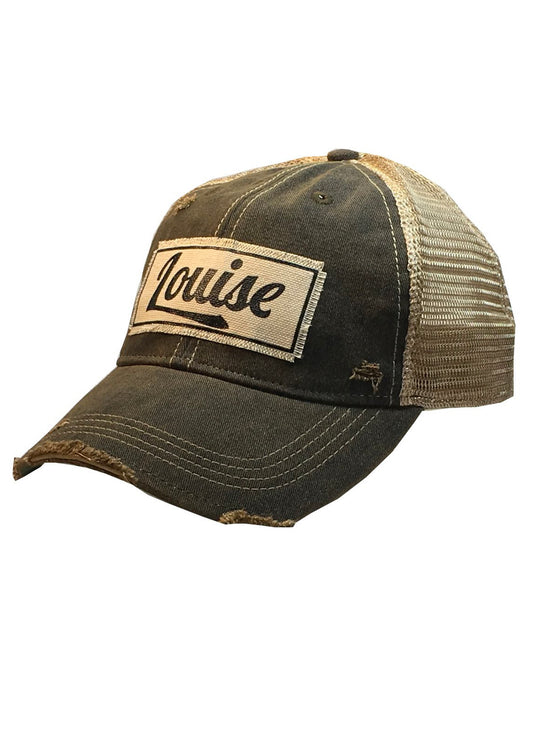 Vintage Life Louise Distressed Trucker Cap available at The Good Life Boutique