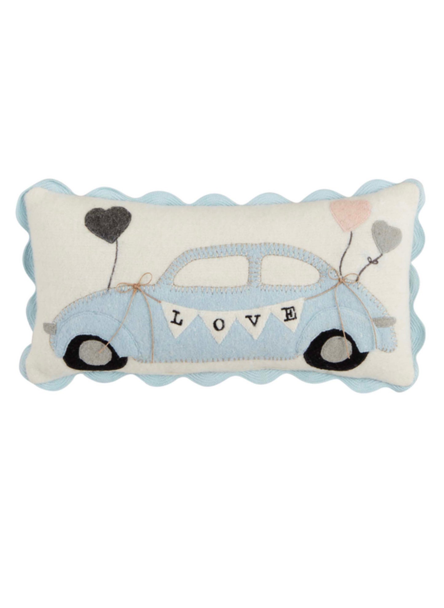 Mud Pie Car Min Wedding Felt Pillow available at The Good Life Boutique
