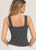 NIKIBIKI Lace Textured Square Top - One Size - Gunmetal available at The Good Life Boutique