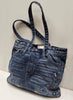 Driftwood Large Tote X Floral - Medium Wash available at The Good Life Boutique