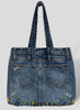 Driftwood Large Tote X Floral - Medium Wash available at The Good Life Boutique