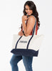 Large Classic Tote - Navy - 08006