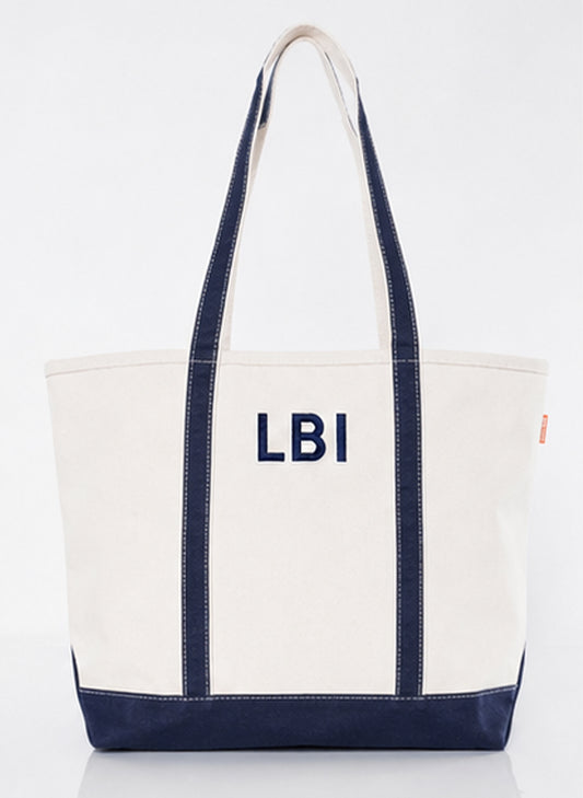 CB Station Large Classic Tote - Navy - LBI available at The Good Life Boutique