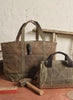 Waxed Large Classic Tote - Olive