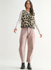 Wishlist Leopard Button-up Fleece Vest - Leopard available at The Good Life Boutique