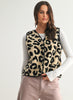 Wishlist Leopard Button-up Fleece Vest - Leopard available at The Good Life Boutique