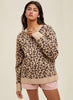 Wishlist Leopard Knit Sweater - Brown Combo available at The Good Life Boutique
