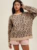 Wishlist Leopard Knit Sweater - Brown Combo available at The Good Life Boutique