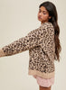Wishlist Leopard Knit Sweater - Brown Combo available at The Good Life Boutique