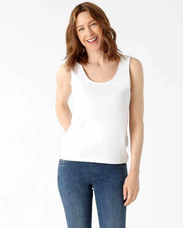 Lisette Lisette - Avery Fabric 23" Camisole - Off White available at The Good Life Boutique