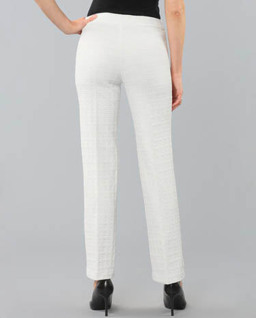 Lisette Lisette - Durando Plaid Pattern 31" Straight Pant - White available at The Good Life Boutique