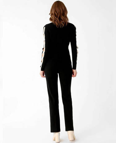 Lisette Lisette - Jolie Fabric 30" Straight Pant - Black available at The Good Life Boutique