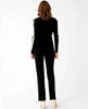 Lisette Lisette - Jolie Fabric 30" Straight Pant - Black available at The Good Life Boutique