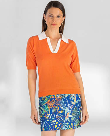 Lisette Lisette - SKORT Mariane Print 18" W/5 Pockets - Multi Tone available at The Good Life Boutique