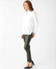 Lisette Lisette - Verona Pleather 31" Straight Pant - Olive available at The Good Life Boutique