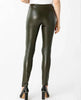 Lisette Lisette - Verona Pleather 31" Straight Pant - Olive available at The Good Life Boutique