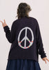 Zaket & Plover Zaket & Plover - Lofty Peace Cardi - Navy available at The Good Life Boutique