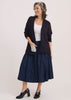 Zaket & Plover Zaket & Plover - Lofty Peace Cardi - Navy available at The Good Life Boutique