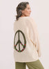 Zaket & Plover Zaket & Plover - Lofty Peace Cardi - Vanilla available at The Good Life Boutique