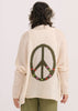 Zaket & Plover Zaket & Plover - Lofty Peace Cardi - Vanilla available at The Good Life Boutique
