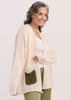 Zaket & Plover Zaket & Plover - Lofty Peace Cardi - Vanilla available at The Good Life Boutique