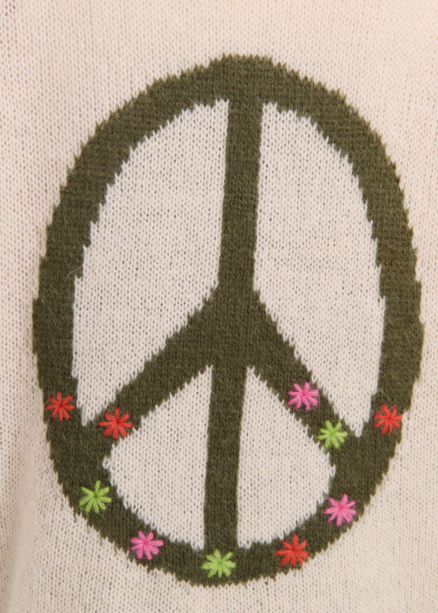 Zaket & Plover Zaket & Plover - Lofty Peace Cardi - Vanilla available at The Good Life Boutique