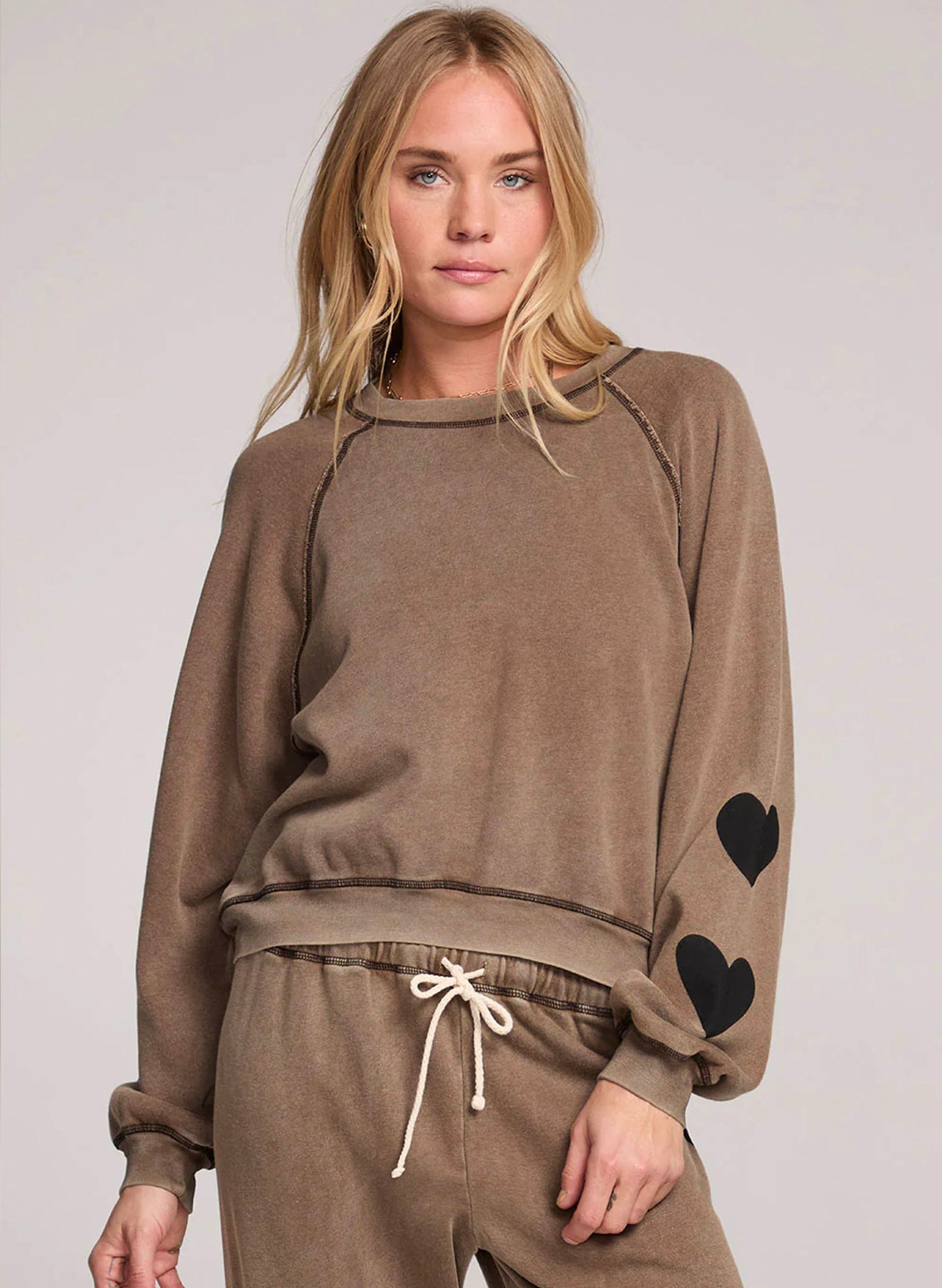 Saltwater Luxe Saltwater Luxe Long Sleeve Kevvy Pullover - Olive available at The Good Life Boutique