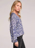 Saltwater Luxe Saltwater Luxe Long Sleeve Sweater - Azure Blue available at The Good Life Boutique