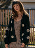Long Sleeve Sweater - Black Daisy