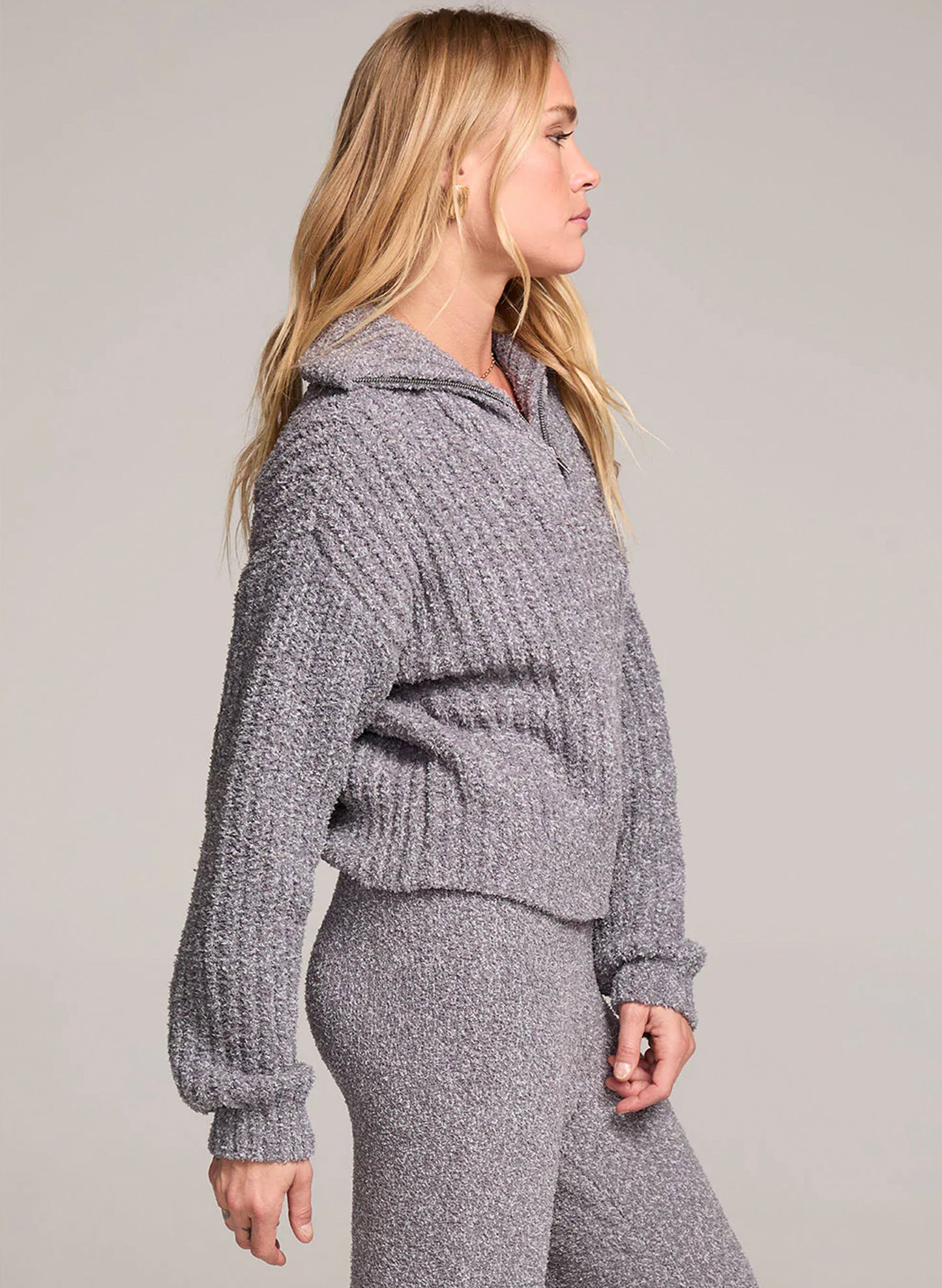 Long Sleeve Sweater - Heather Grey