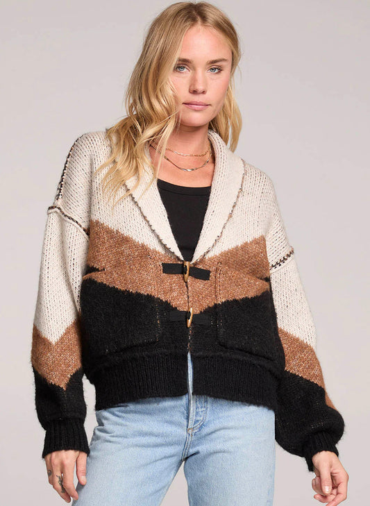 Saltwater Luxe Saltwater Luxe Long Sleeve Sweater - Natural available at The Good Life Boutique