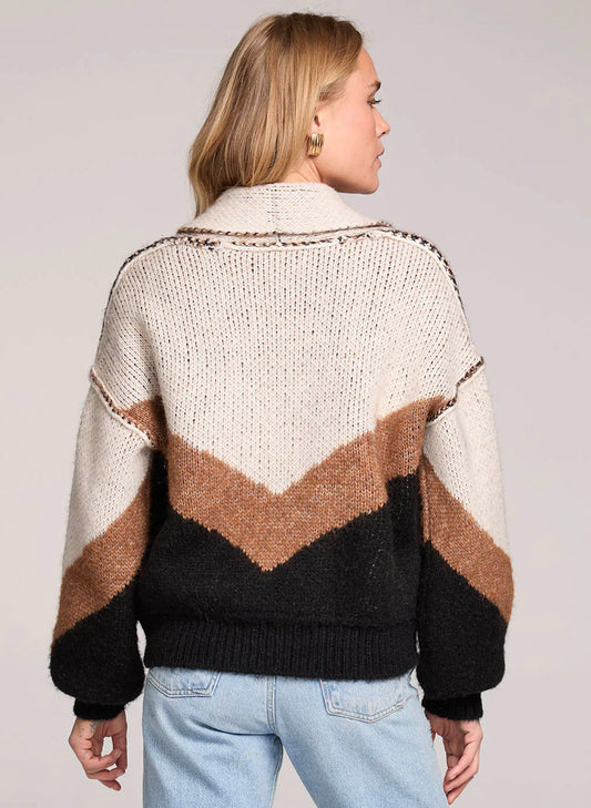 Saltwater Luxe Saltwater Luxe Long Sleeve Sweater - Natural available at The Good Life Boutique