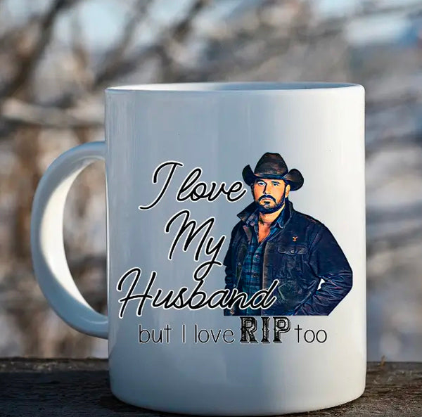 Sogiftme Love My Husband, Love Rip too Coffee Cup - 15oz available at The Good Life Boutique