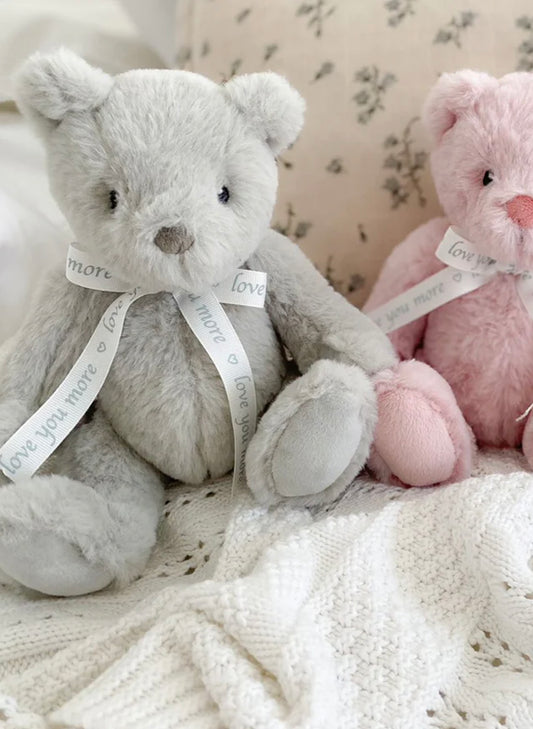 Mon Ami Love You Bear - Gray available at The Good Life Boutique