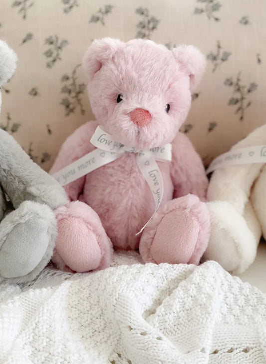 Mon Ami Love You Bear - Pink available at The Good Life Boutique