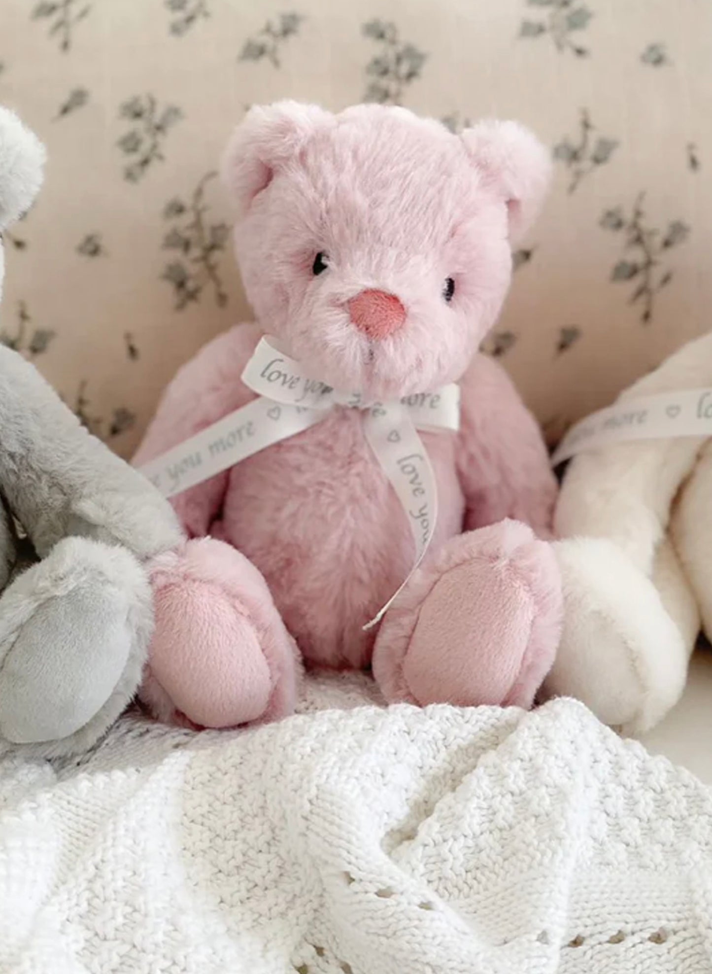 Mon Ami Love You Bear - Pink available at The Good Life Boutique