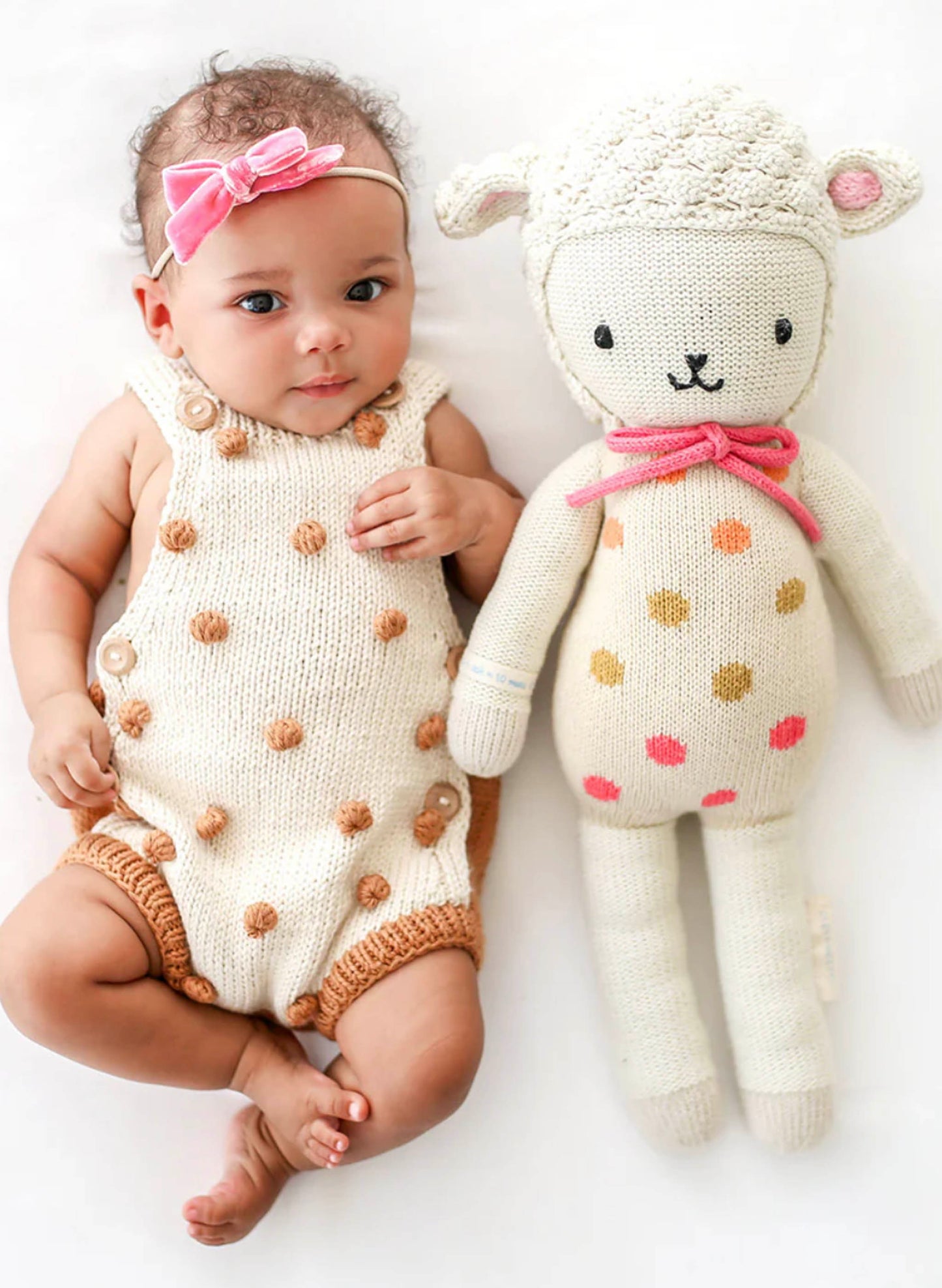 Cuddle&Kind Lucy The Lamb - Pastel (Regular) available at The Good Life Boutique