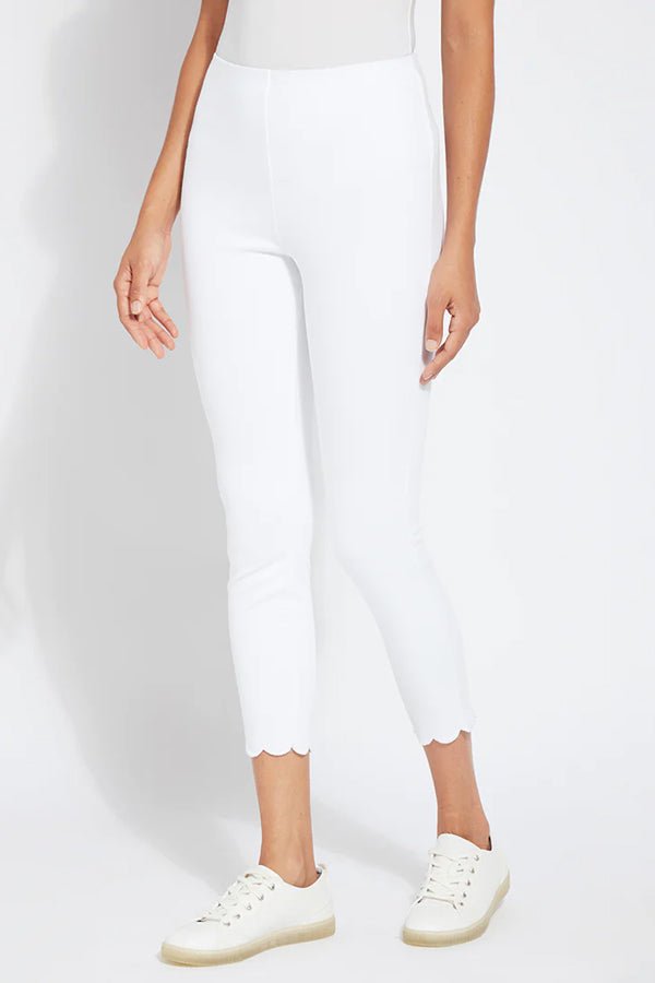 Women's White Color Ankle Length Stretch Legging – Trendsia